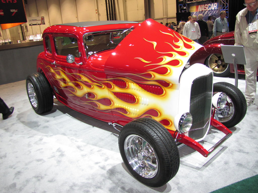 Ford Deuce Coupe Flames